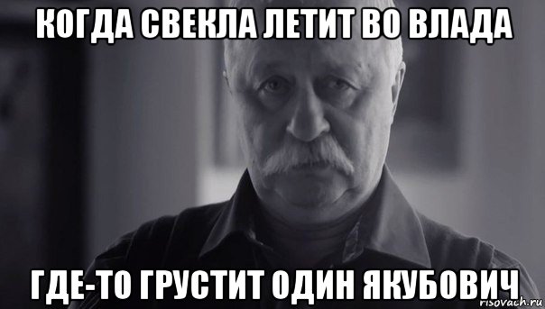 когда свекла летит во влада где-то грустит один якубович, Мем Не огорчай Леонида Аркадьевича