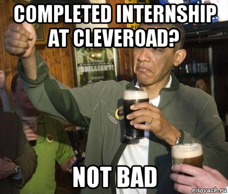 completed internship at cleveroad? not bad