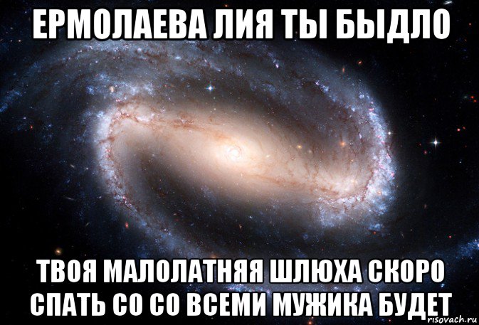 ермолаева лия ты быдло твоя малолатняя шлюха скоро спать со со всеми мужика будет