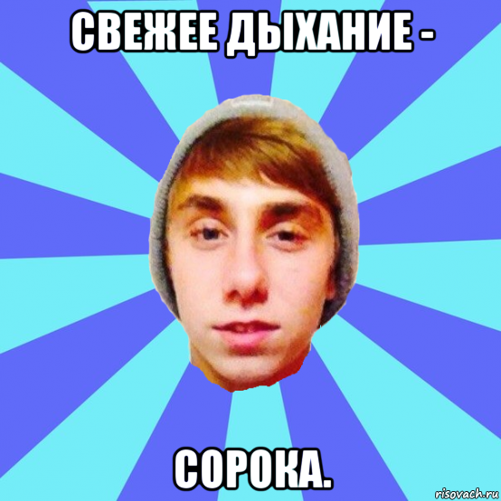 свежее дыхание - сорока.