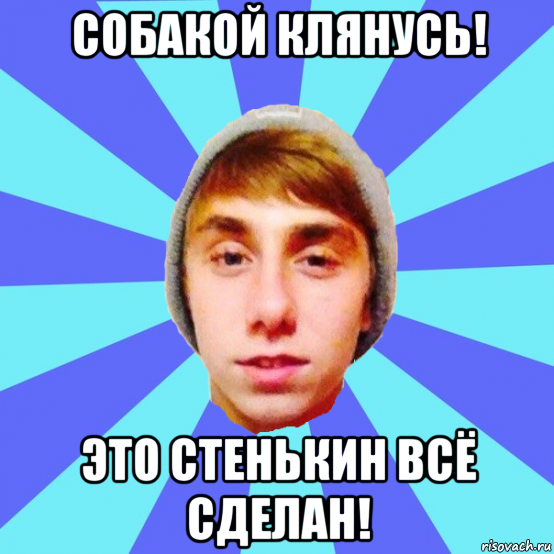 собакой клянусь! это стенькин всё сделан!