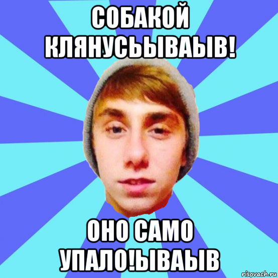 собакой клянусьываыв! оно само упало!ываыв
