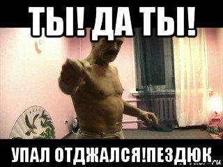 ты! да ты! упал отджался!пездюк, Мем Паскуда тварь