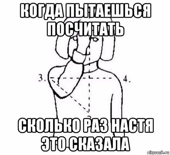 когда пытаешься посчитать сколько раз настя это сказала, Мем  Перекреститься