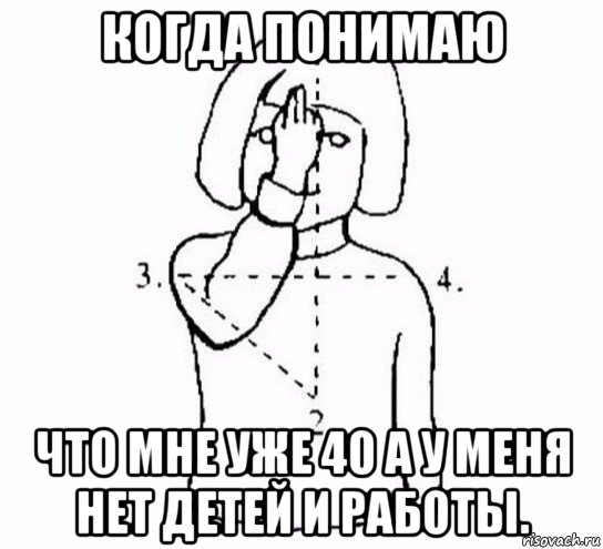 когда понимаю что мне уже 40 а у меня нет детей и работы., Мем  Перекреститься