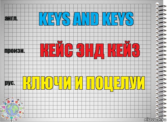 Keys and keys кейс энд кейз ключи и поцелуи, Комикс  Перевод с английского