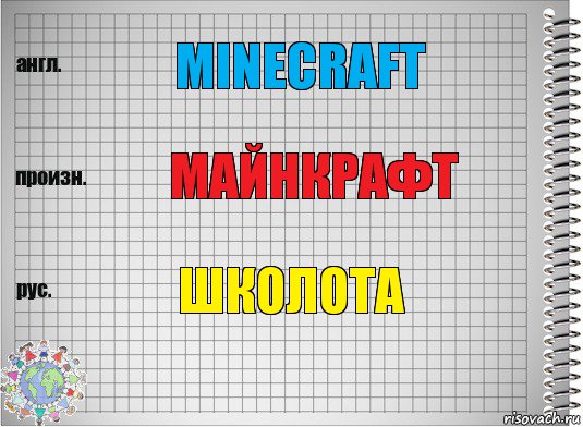 Minecraft майнкрафт школота, Комикс  Перевод с английского