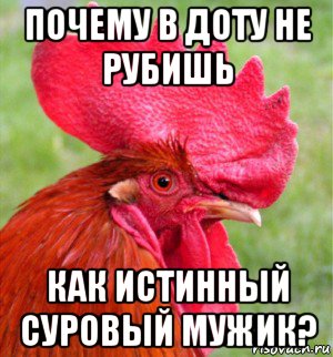 почему в доту не рубишь как истинный суровый мужик?