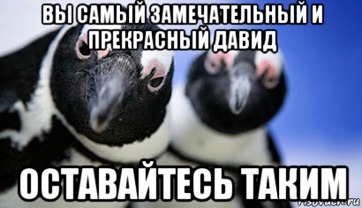 вы самый замечательный и прекрасный давид оставайтесь таким