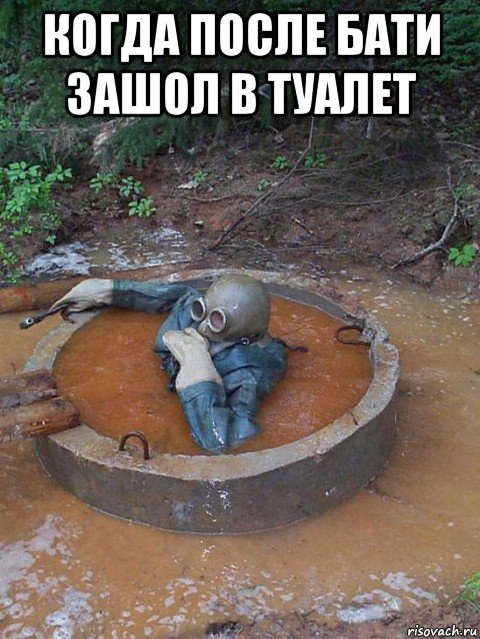 когда после бати зашол в туалет , Мем Погружение