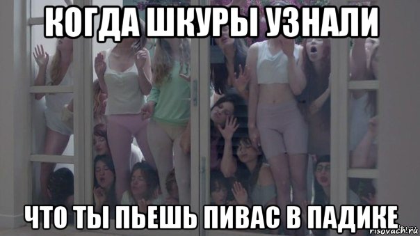 когда шкуры узнали что ты пьешь пивас в падике, Мем Шкуры узнали