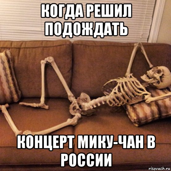когда решил подождать концерт мику-чан в россии