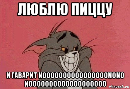 люблю пиццу и гаварит noooooooooooooooonono nooooooooooooooooooo, Мем том