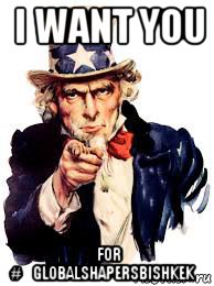 i want you for #‎globalshapersbishkek‬, Мем Uncle Sam