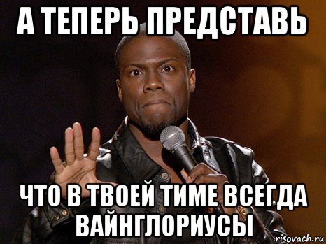 а теперь представь что в твоей тиме всегда вайнглориусы, Мем  А теперь представь