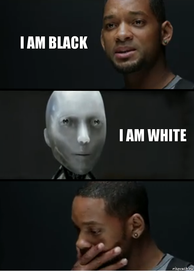 I am black I am white, Комикс багет