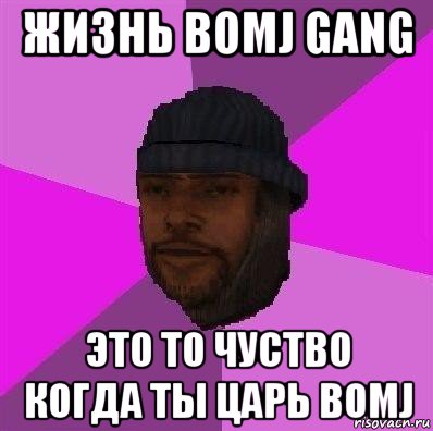 жизнь bomj gang это то чуство когда ты царь bomj