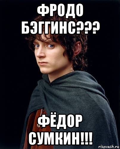 фродо бэггинс??? фёдор сумкин!!!