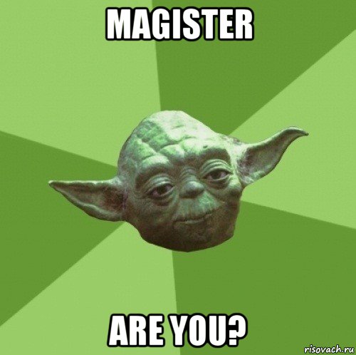 magister are you?, Мем Мастер Йода