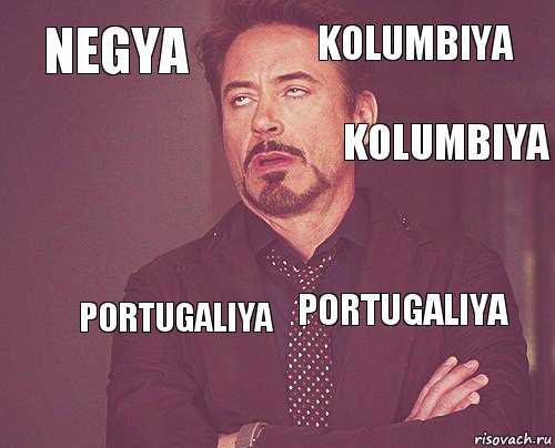 NEGYA KOLUMBIYA   PORTUGALIYA  PORTUGALIYA   KOLUMBIYA, Комикс мое лицо