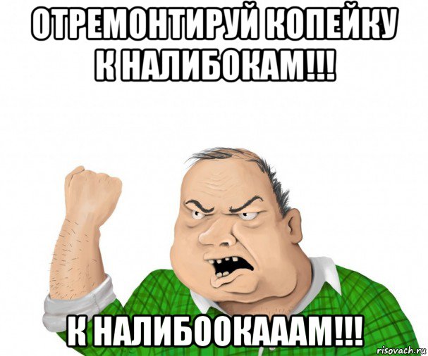 отремонтируй копейку к налибокам!!! к налибоокааам!!!, Мем мужик