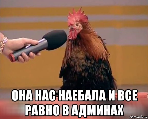  она нас наебала и все равно в админах