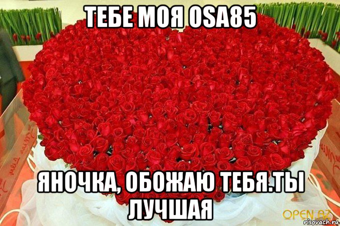 тебе моя osa85 яночка, обожаю тебя.ты лучшая