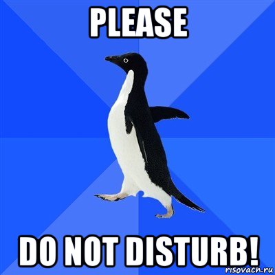 please do not disturb!