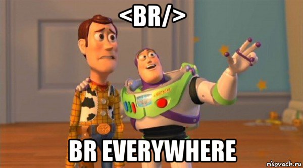 <br/> br everywhere