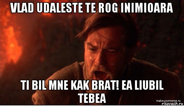 vlad udaleste te rog inimioara ti bil mne kak brat! ea liubil tebea, Мем ты был мне как брат