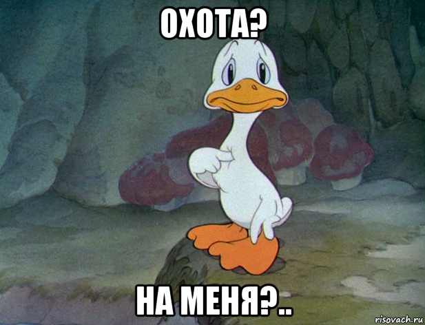 охота? на меня?..