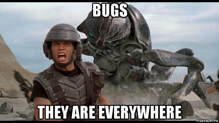 bugs they are everywhere, Мем Звездный десант