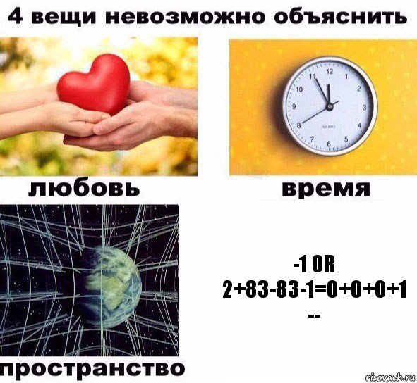-1 OR 2+83-83-1=0+0+0+1 --