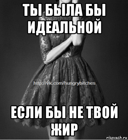 ты была бы идеальной если бы не твой жир