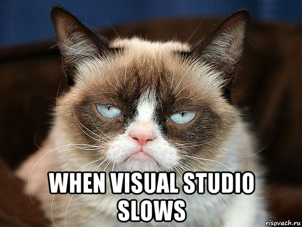  when visual studio slows