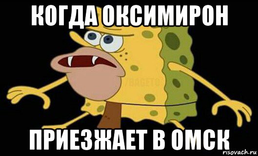 когда оксимирон приезжает в омск, Мем Дикий спанч боб