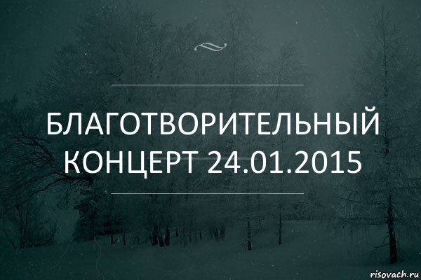 Благотворительный концерт 24.01.2015