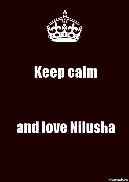 Keep calm and love Nilusha, Комикс keep calm