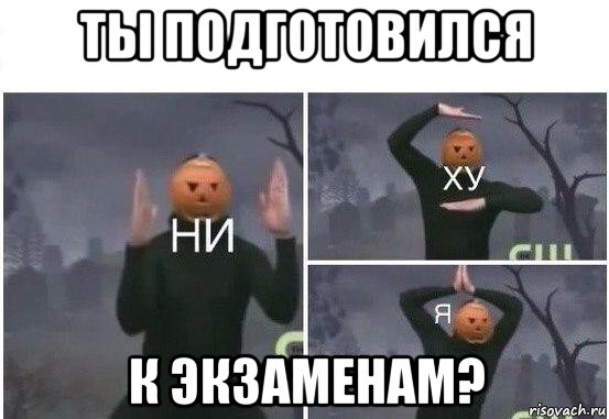 ты подготовился к экзаменам?, Мем  Ни ху Я