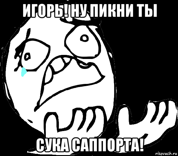 игорь! ну пикни ты сука саппорта!