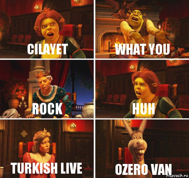 Cilayet what you rock huh turkish live ozero van, Комикс  Шрек Фиона Гарольд Осел