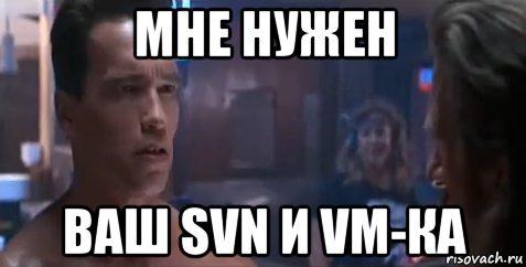 мне нужен ваш svn и vm-ка