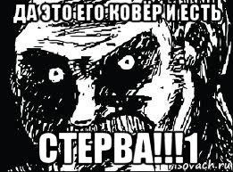 да это его ковёр и есть стерва!!!1, Мем СТЕРВА face