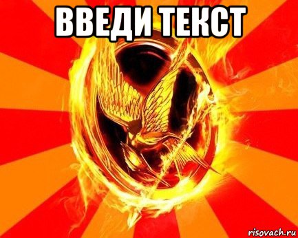 введи текст , Мем Типичный Фанат Голодных Игр