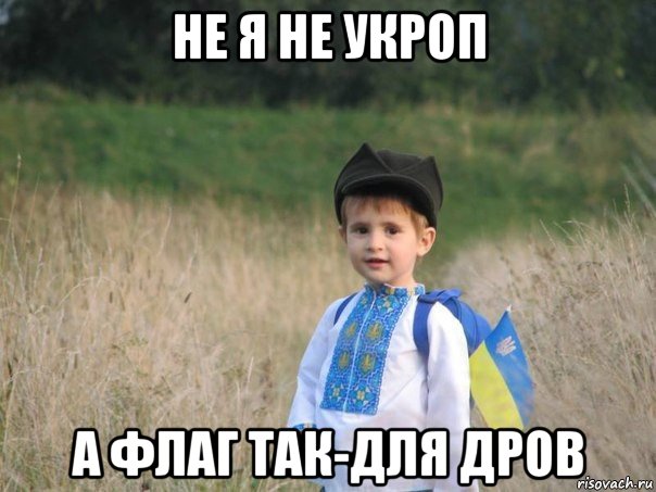 не я не укроп а флаг так-для дров, Мем Украина - Единая