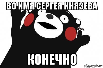 во имя сергея князева конечно