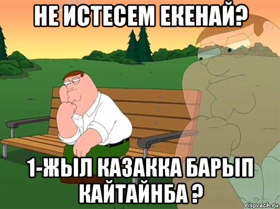 не истесем екенай? 1-жыл казакка барып кайтайнба ?, Мем Задумчивый Гриффин