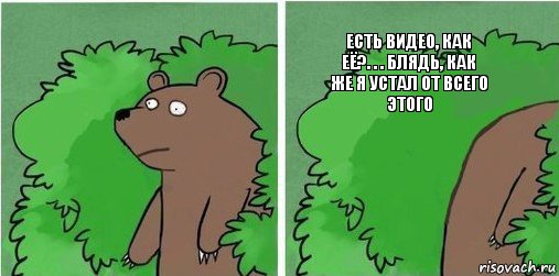 Есть видео, как её?. . . Блядь, как же я устал от всего этого, Комикс Да пошли вы все в задницу