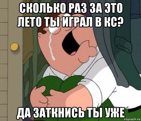 сколько раз за это лето ты играл в кс? да заткнись ты уже, Мем Да заткнись ты уже