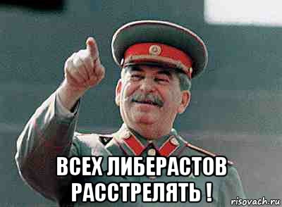  всех либерастов расстрелять !